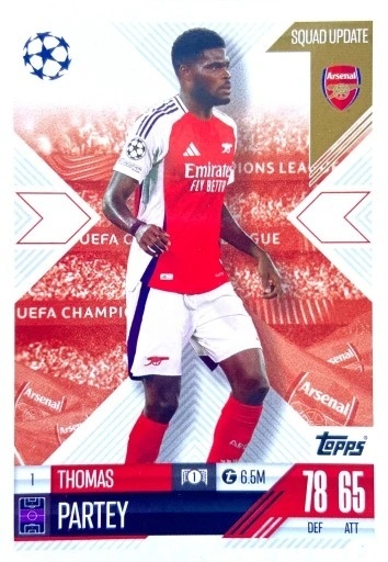 1 Thomas Partey Arsenal Squad Update Match Attax Extra 2025