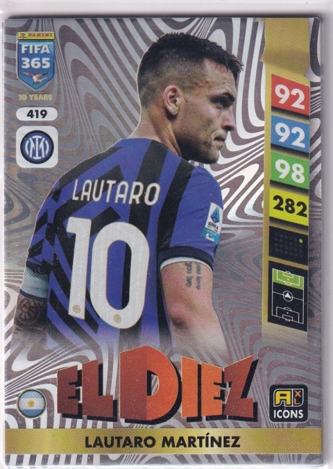 419 Lautaro Martínez Inter Icons El Diez FIFA 365 2025
