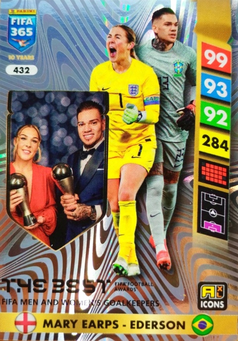 432 Mary Earps - Ederson Manchester City Icons The Best FIFA 365 2025