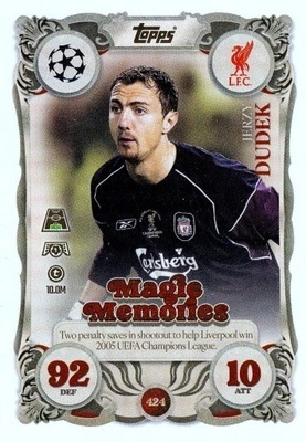 424 Jerzy Dudek Liverpool Magic Memories Match Attax 2025/26