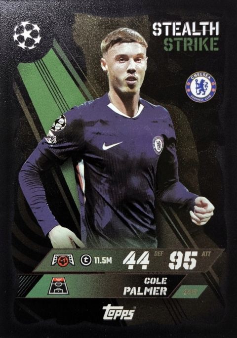 445 Cole Palmer Chelsea Stealth Strike Match Attax 2025/26
