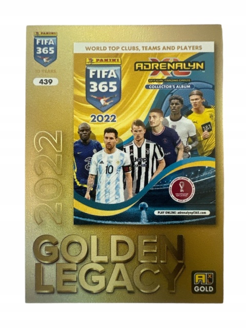 439 Panini FIFA 365 2022 Golden Legacy Gold Golden Legacy FIFA 365 2025