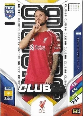 CLB1 Alexis Mac Allister Liverpool FC Club 99
