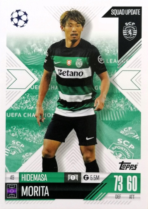 49 Hidemasa Morita Sporting Squad Update Match Attax Extra 2025