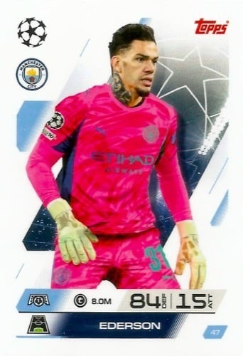 47 Ederson Manchester City Base Match Attax 2025/26