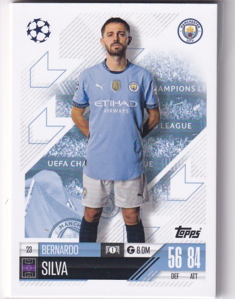23 Bernardo Silva Manchester City Base card Match Attax 2024/25