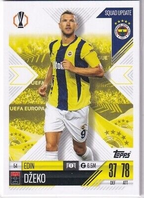 54 Edin Džeko Fenerbahçe SK Squad Update Match Attax Extra 2025