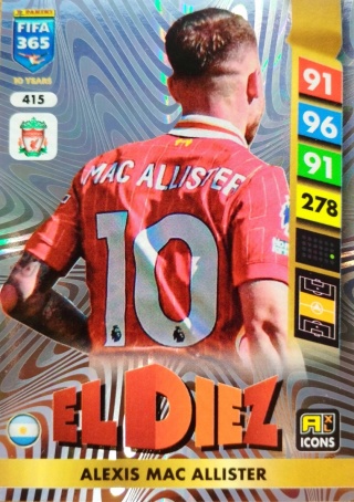 415 Alexis Mac Allister Liverpool Icons El Diez FIFA 365 2025