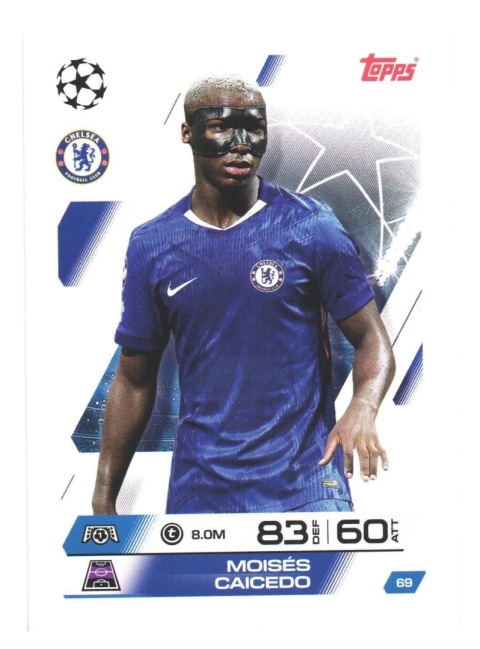 69 Moisés Caicedo Chelsea Base Match Attax 2025/26