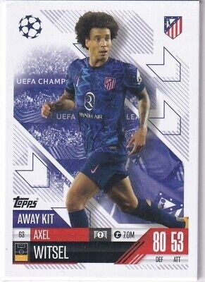63 Axel Witsel Atlético de Madrid Away Kit Match Attax Extra 2025