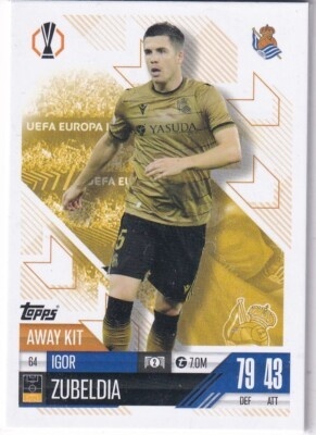 64 Igor Zubeldia Real Sociedad Away Kit Match Attax Extra 2025