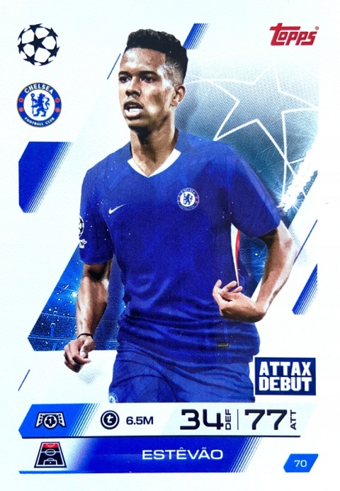 70 Estêvão Chelsea Base Match Attax 2025/26