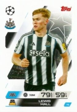 75 Lewis Hall Newcastle United Base Match Attax 2025/26