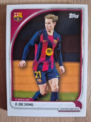 11 F. De Jong Barcelona First Team Topps Collector Tin