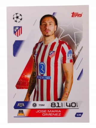 138 José María Giménez Atlético Madryt Base Match Attax 2025/26