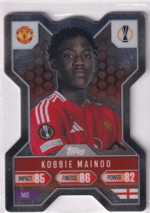CX2 Kobbie Mainoo Manchester United Chrome X Match Attax Extra 2025