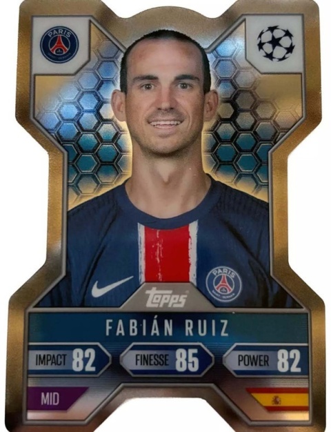 CX6 Fabián Ruiz PSG Chrome X Match Attax Extra 2025