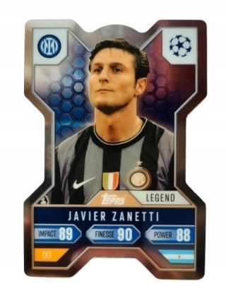 CX8 Javier Zanetti Inter Chrome X Match Attax Extra 2025