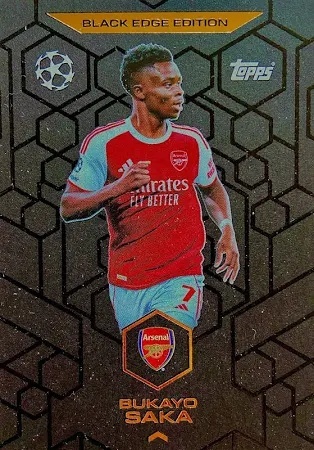 BE2 Bukayo Saka Arsenal Black Edge Match Attax 2025/26