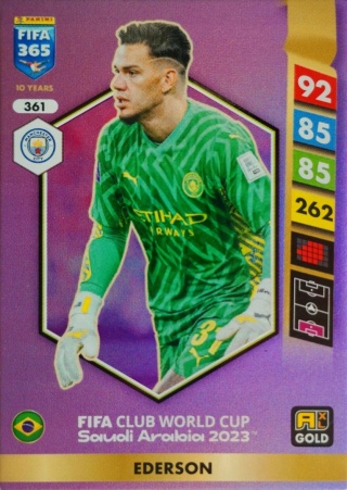 361 Ederson Manchester City Gold FIFA Club World Cup 2023 FIFA 365 2025