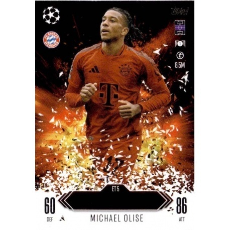 ET5 Michael Olise FC Bayern München Explosive Talent Match Attax Extra 2025