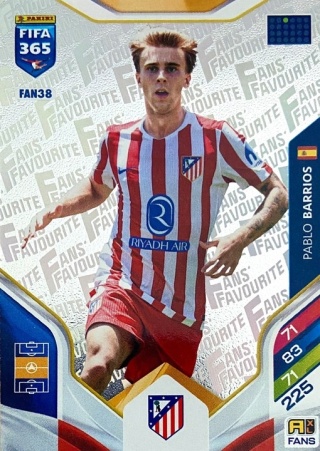 FAN38 Pablo Barrios Atletico Madryt Fans Favourite FIFA 365 2026