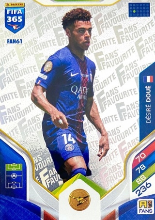 FAN61 Désiré Doué PSG Fans Favourite FIFA 365 2026