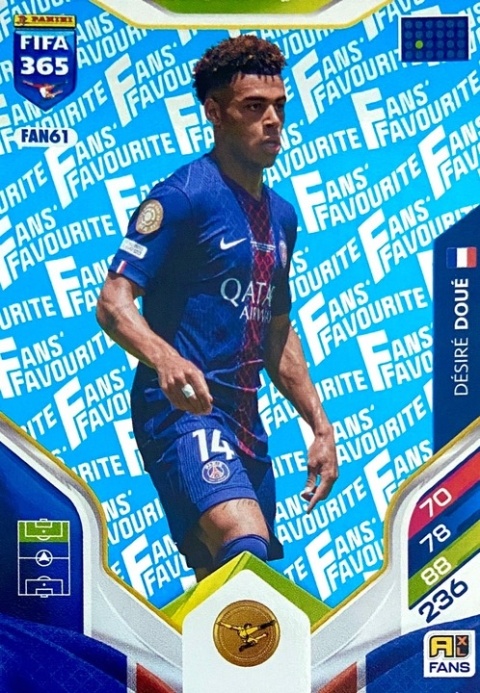 FAN61 Désiré Doué PSG Fans Favourite blue FIFA 365 2026
