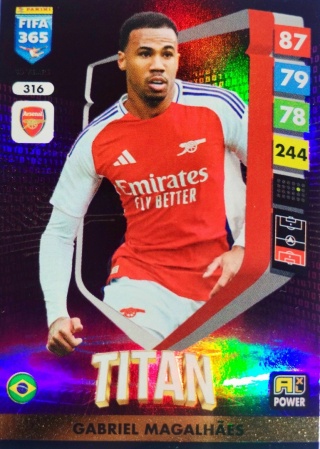 316 Gabriel Magalhaes Power Titan FIFA 365 2025