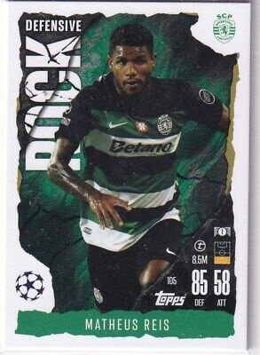 105 Matheus Reis Sporting Defensive Rock Match Attax Extra 2025