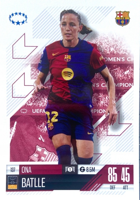 137 Ona Batlle FC Barcelona UWCL Match Attax Extra 2025