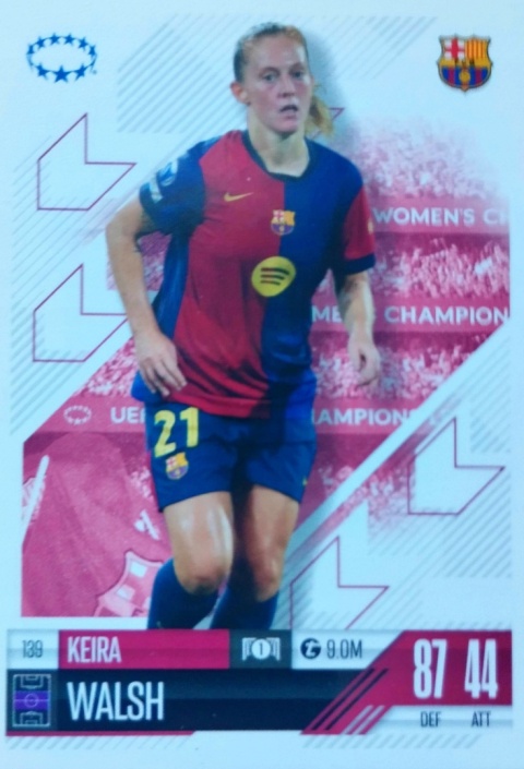 139 Keira Walsh FC Barcelona UWCL Match Attax Extra 2025