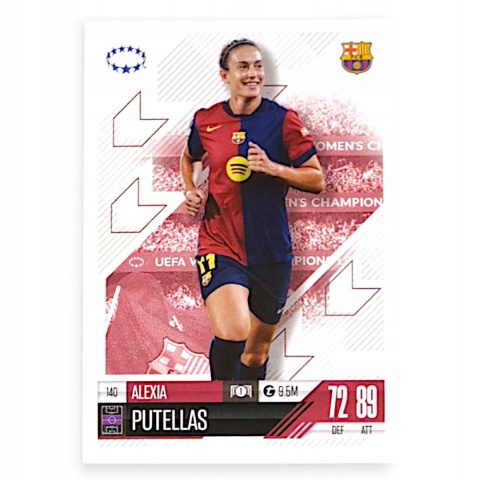 140 Alexia Putellas FC Barcelona UWCL Match Attax Extra 2025