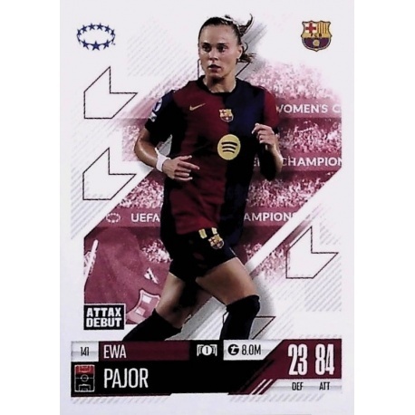 141 Ewa Pajor FC Barcelona UWCL Match Attax Extra 2025