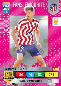 165 Marcos Llorente Atlético Madryt FANS / Fans' Favourite FIFA 365 2023