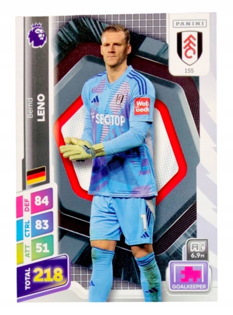 155 Bernd Leno Fulham Base Premier League PLUS 2025