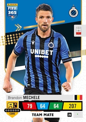 29 Brandon Mechele Club Brugge Team Mate FIFA 365 2023