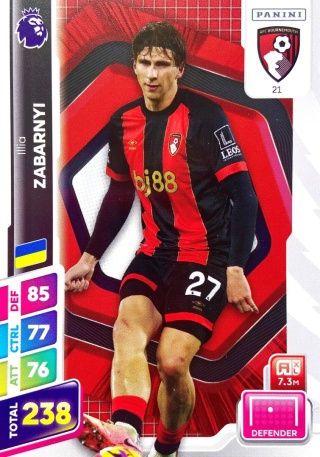 21 Ilya Zabarnyi Bournemouth Base Premier League PLUS 2025