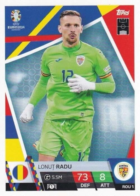 ROM1 Ionuț Radu Romania Base EURO 2024 Match Attax