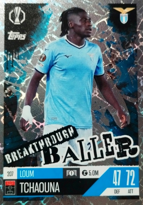 207 Loum Tchaouna SS Lazio Breakthrough Baller Match Attax Extra 2025