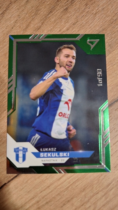 216 Łukasz Sekulski Green 1 of 90 Wisła Płock SportZoo Ekstraklasa 2025-2026 Seria 1