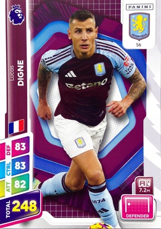 56 Lucas Digne Aston Villa Base Premier League PLUS 2025