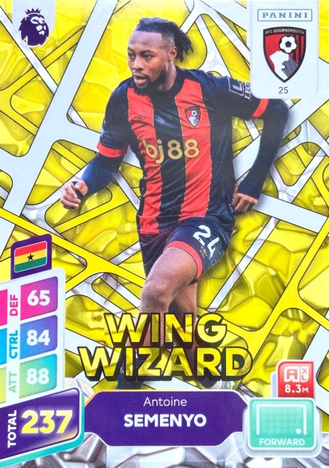 25 Antoine Semenyo Bournemouth Wing Wizard Premier League PLUS 2025