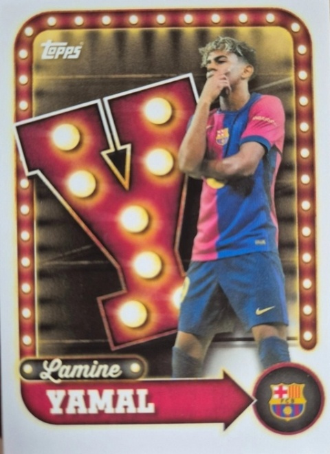 25 Yamal Barcelona Name In Lights Topps Collector Tin
