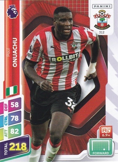 312 Paul Onuachu Southampton Base Premier League PLUS 2025