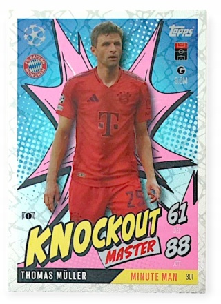 301 Thomas Müller FC Bayern München Knockout Masters Match Attax Extra 2025