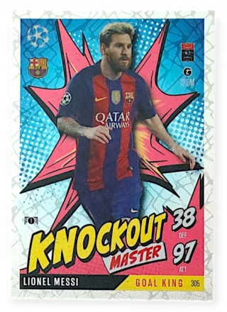 305 Messi FC Barcelona Knockout Masters Match Attax Extra 2025