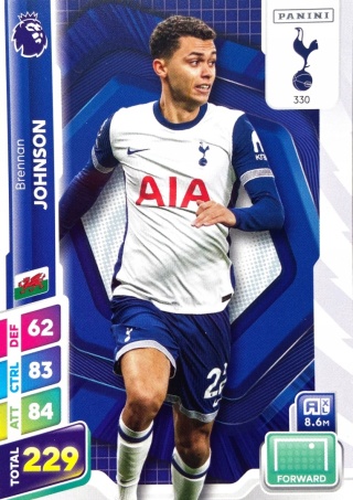 330 Brennan Johnson Tottenham Base Premier League PLUS 2025