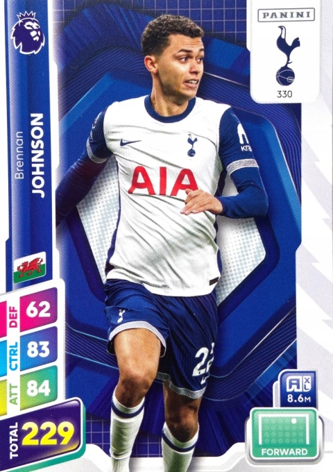 330 Brennan Johnson Tottenham Base Premier League PLUS 2025