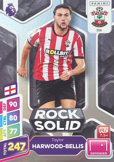 306 Taylor Harwood-Bellis Southampton Rock Solid Premier League PLUS 2025